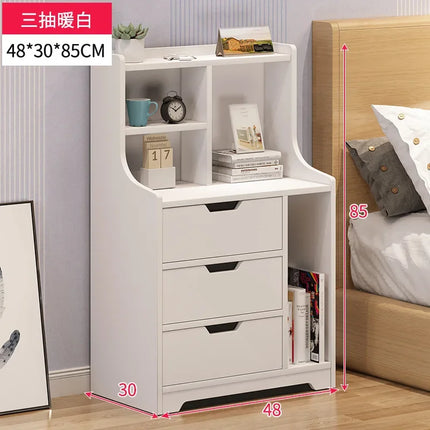 Bedside Table Simple Modern Simple Bedroom Small Bedside Rack Floor-to-ceiling Household Storage Small Cabinet Locker by zapcart