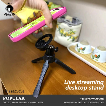 Charger MagSafe Phone Tripod Stand For Live Streaming Holder by zapcart