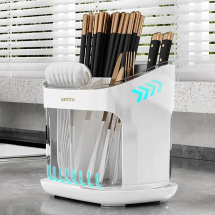 Chopstick Cage Multifunctional Detachable Drainage Tray Kitchen Storage For Cooks by zapcart