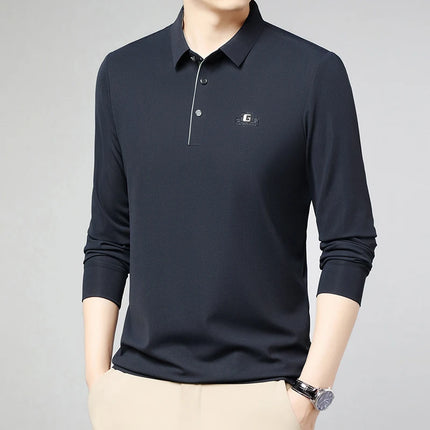 CN Zhejiang Mens Long Sleeve Polo Shirt Advanced Print by zapcart