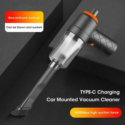 120W Wireless Car Vacuum Cleaner 6000Pa High-Power Cordless Handheld Portable Vacuum and Air Blower For Home Office Car by zapcart