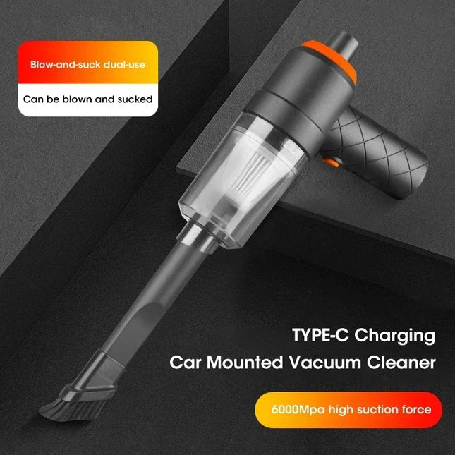 120W Wireless Car Vacuum Cleaner 6000Pa High-Power Cordless Handheld Portable Vacuum and Air Blower For Home Office Car by zapcart