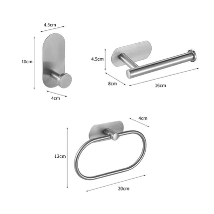 Bath Towel Bar 304 Stainless Steel Towel Rack Towel Ring Toilet Paper Holder Brushed Gold Bathroom Hardware Accessories Set by zapcart