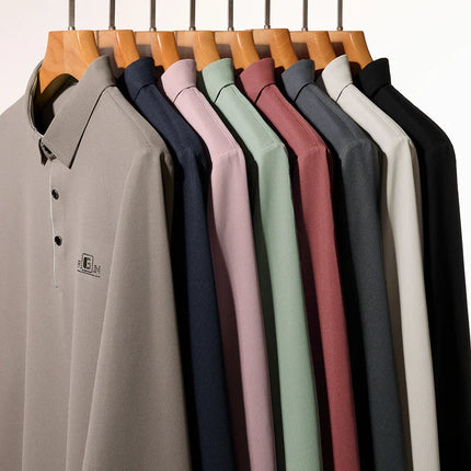 CN Zhejiang Mens Long Sleeve Polo Shirt Advanced Print by zapcart