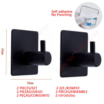 Wall Mount Toilet Towel Paper Holder Adhesive Black Silver Kitchen Roll Paper Stand Hanging Napkin Rack Bathroom Accessories WC by zapcart