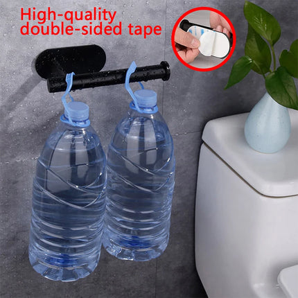 Adhesive Toilet Paper Holder Kitchen Roll Towel Rack Napkin Dispenser Absorbent Stand Tissue Hanger Bathroom Accessories by zapcart