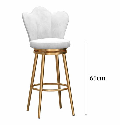 Stylish Designer high Bar Chairs Modern Metal Round Gold Design Nordic Minimalist Comfortable Barkrukken Home stool chair by zapcart