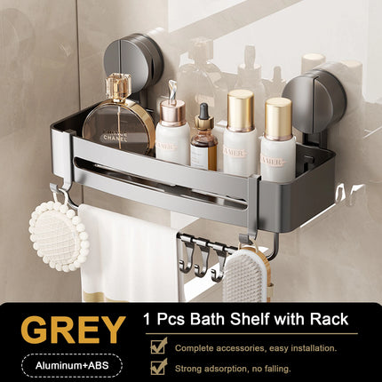Bathroom Shelf for Shower Wall Mounted Shampoo Bottle Orangizer Shower Corner Rack Storage Punch-free Bathroom Accessories by zapcart