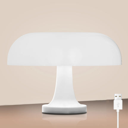 Classic Mushroom Table Lamp Modern Bauhaus Art Table Lamp Bedroom Bedside Lamp Danish Designer Orange Decorative Table Lamp by zapcart