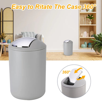 Bathroom Accessories, 8 Piece Bathroom Accessories Set with Trash Can, Toothbrush Holder and Cup, Soap Dispenser and Dish by zapcart