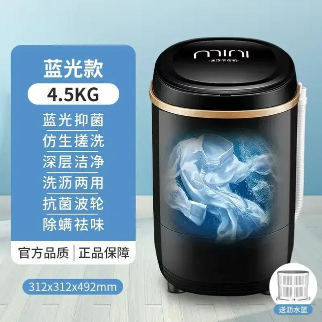 Large capacity semi-automatic washing machine small home dormitory children baby underwear by zapcart