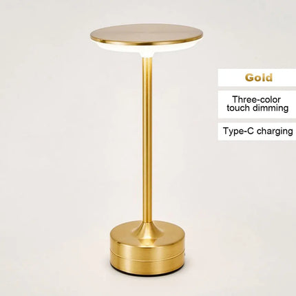LED Table Lamp Touch Sensor Night Light USB Rechargeable Portable Bedroom Night Light Wireless Reading Lamp Restaurant Hotel Bar by zapcart