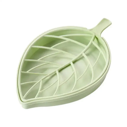3 Colors Leaf Shape Soap Holder Non Slip Soap Box Toilet Shower Tray Draining Rack Bathroom Gadgets Soap Dish Tray Holder by zapcart
