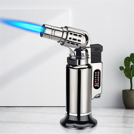 Metal Windproof Gas Lighter Adjustable Flame Welding Torch For Men by zapcart