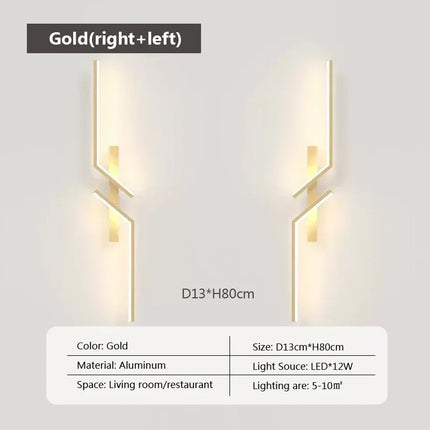 LED Wall Light Modern Minimalist Strip Lighting for Bedroom Bedside Living Room TV Backlight Sofa Decor Wall Sconce Ambient Lamp by zapcart