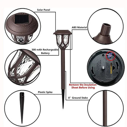 PAMNNY Solar Led Garden Light Outdoor 1PCS Waterproof Ground-plug Landscape Pathway Lawn Lamps for Villa Yard Patio Decoration by zapcart