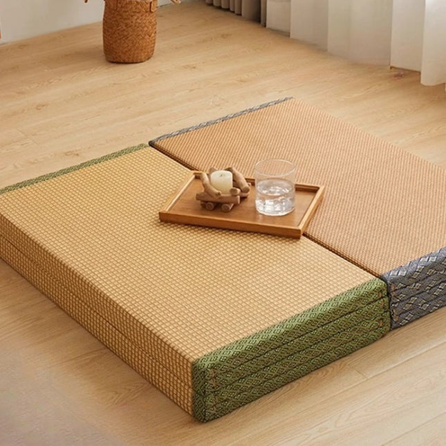 Japanese Tatami Floor Mat Foldable Coconut Fiber Mattress for Sleeping Portable Futon for Dormitory Breathable Summer Mattresses by zapcart