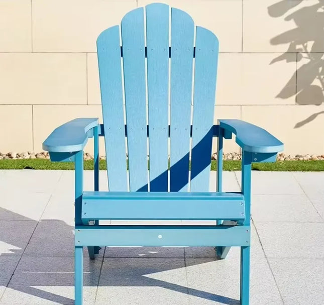 Modern Adirondack Folding Chair and Table Plastic Outdoor Fire Pit Chair Easy Maintenance Pool Chair Wood-Plastic Garden Chair by zapcart