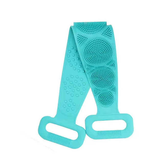 Body Sponge Silicone Brushe Bath Towels Scrubber Rubbing Back Peeling Massage Shower Belt Extended Skin Clean Brushes Bath Brush by zapcart