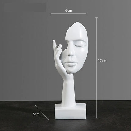 Choice Resin Abstract Mask Figurine Home Office Decor by zapcart