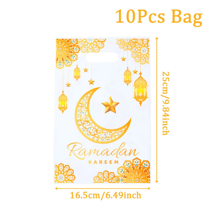 QIFUCN Eid Mubarak Gift Bags Plastic Treat Muslim Ramadan by zapcart