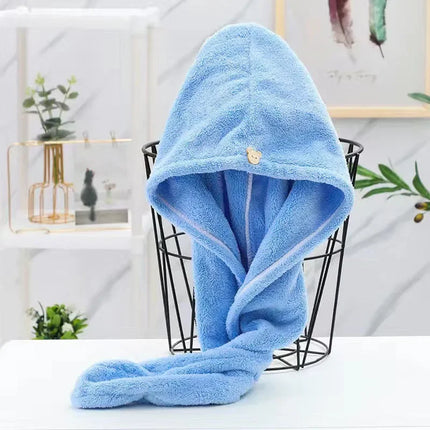 Dry Hair Cap Sports Towel Fiber Super Fine Adult Bath Towel Towels Bathroom Soft Turban for Hair Drying Miss Serviettes Face Wet by zapcart