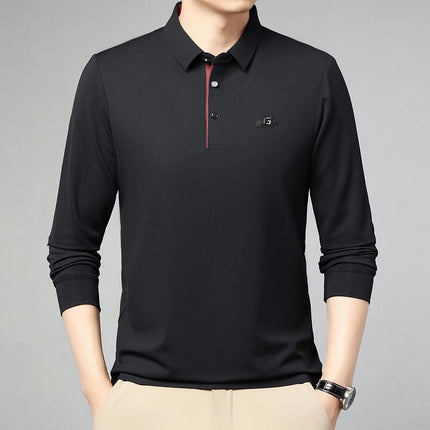 CN Zhejiang Mens Long Sleeve Polo Shirt Advanced Print by zapcart