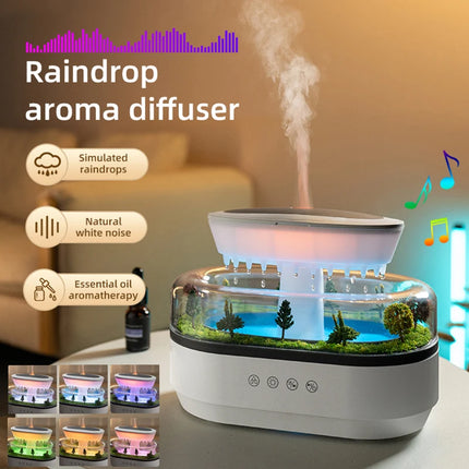 CREAROMA Raindrop Aroma Humidifier White Noise For Home by zapcart