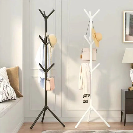 Clothes and Hats Rack Floor To Floor Bedroom Coat Hook Bedroom Vertical Tree Branch Shape Holder Hat Scarf Handbag Storage Hange by zapcart