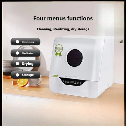 Home Automatic Desktop Intelligent Installation-free High Temperature Disinfection Drying Sterilization Integrated Dishwasher by zapcart