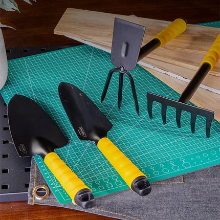 Deli Gardening Tool Sets Shovel Hoe Harrow 1/3/4 Pcs with PP Coated Handle,Garden Lawn Farmland Transplant Gardening Bonsai Tool by zapcart