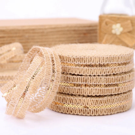 SQLzcCN Natural Jute Ribbon 5M for DIY Crafts and Gift Wrap by zapcart