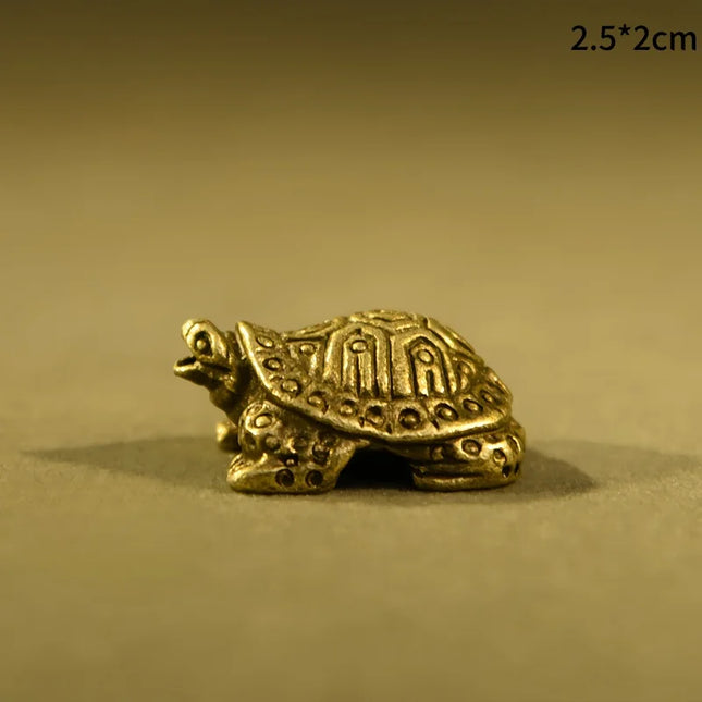 Choice Copper Turtle Statue Vintage Brass Desktop Feng Shui by zapcart