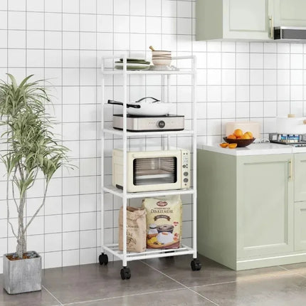 Kitchen multi-layer floor storage rack, household removable storage rack integrated wall rack by zapcart