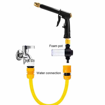 10M High Pressure Water Gun Household Car Wash Water Black Car Wash Adjustable Nozzle Water Watering Pipe Car Wash Gun for Plant by zapcart
