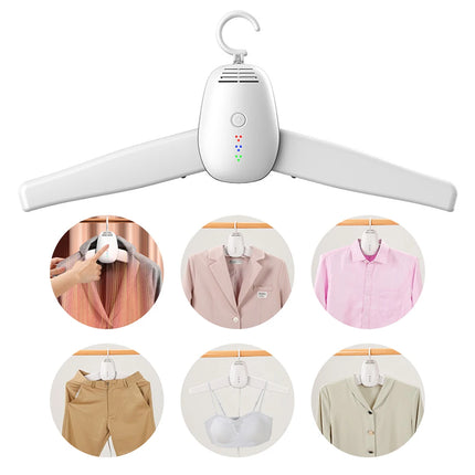 110-220V Mini Electric Portable heated Clothes Dryer Drying machine Shoes Clothes Drying Rack Hangers Foldable heater by zapcart