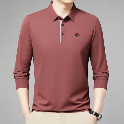 CN Zhejiang Mens Long Sleeve Polo Shirt Advanced Print by zapcart