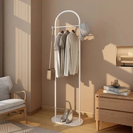 Bedroom Metal Clothes Rack Minimalist Aesthetic White Storage Clothing Rack Stand Boutique Tendedor De Ropa Modern Furniture by zapcart