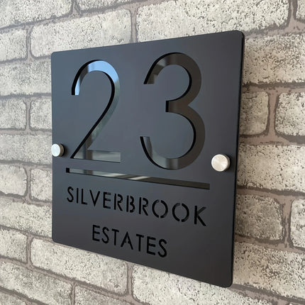 Personalized House Sign With Nails Custom Door Sign Outdoor 3D Cut Acrylic House Number Outdoor Family Door Name Sign street by zapcart