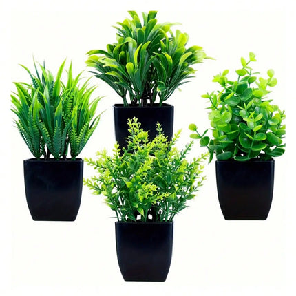 Zhejiang Mini Artificial Eucalyptus Plant Black Pot Decor by zapcart