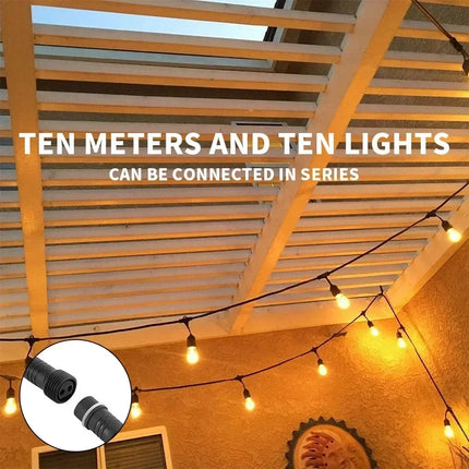 Foroureyes Outdoor Festoon LED Fairy Lights 30m Warm White by zapcart