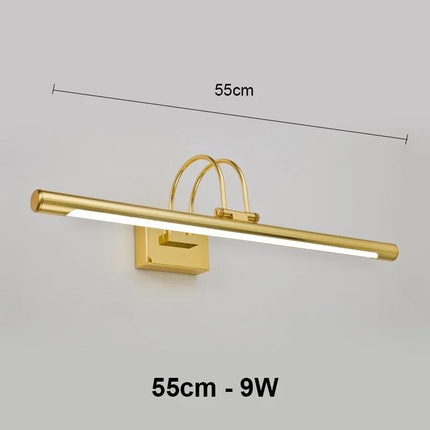 Mirror Wall Lamps Bathroom Modern Wall Lights 43CM 55CM 9W 12W Toilet Wall Mounted Lighting Fixtures Sconces Indoor Bedroom by zapcart
