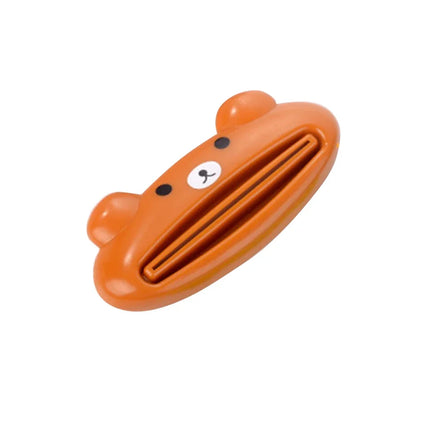 1-4pcs For Home Bathroom Animal Easy Toothpaste Dispenser Plastic Tooth Paste Tube Toothpaste Squeezer Rolling Holder Cocina by zapcart