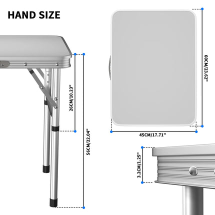 Folding Picnic Table Outdoor,Folding computer table for Homework Compact Handy Camping Table Garden Party BBQ,Multi-Purpose by zapcart