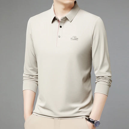 CN Zhejiang Mens Long Sleeve Polo Shirt Advanced Print by zapcart