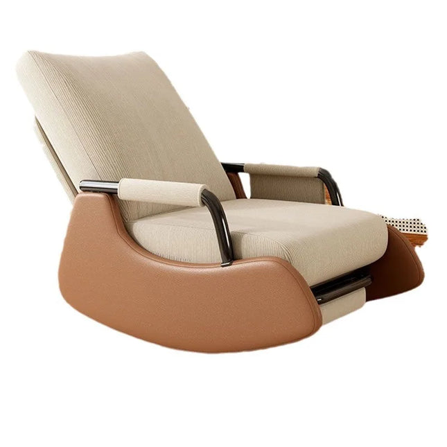 Rocking Chair Household Reclining And Sleeping Lazy Sofa Balcony Adult Leisure Living Room Single Lunch Break Adjustable Recline by zapcart