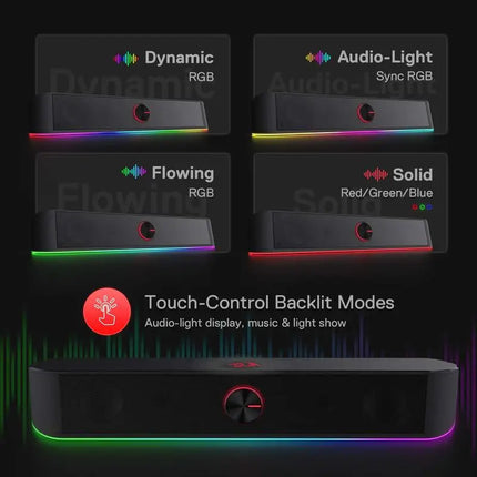 Redragon GS560 Adiemus RGB USB Desktop Soundbar For PC by zapcart