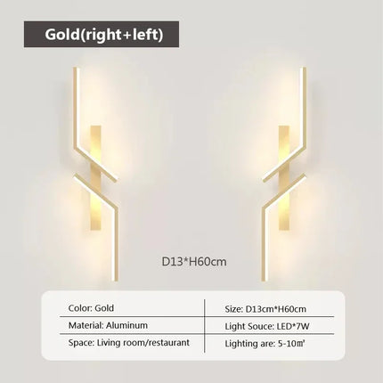 LED Wall Light Modern Minimalist Strip Lighting for Bedroom Bedside Living Room TV Backlight Sofa Decor Wall Sconce Ambient Lamp by zapcart