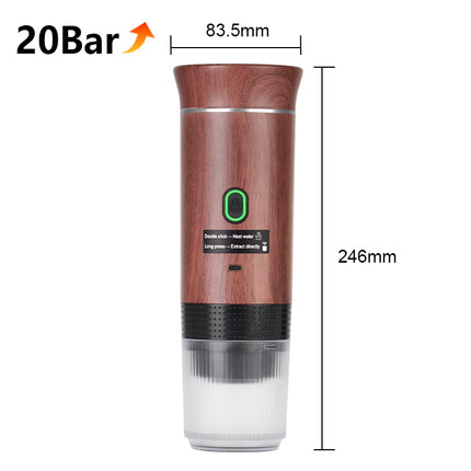 Portable Wireless Electric Espresso Coffee Machine For Travel by zapcart