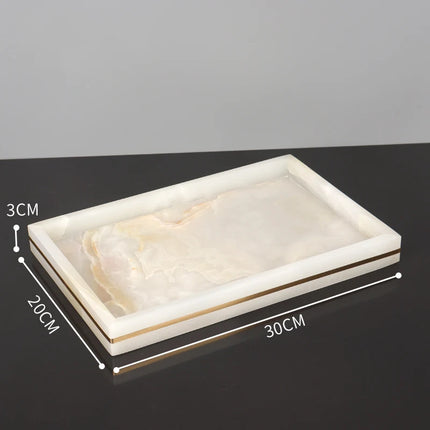 White Onyx Natural Marble Bathroom Accessories Set Gold Luxury Soap Dispenser Soap Dish Tray Toothbrush Holder Bathroom Set by zapcart